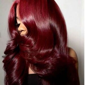 Luxurious Burgundy Human Hair